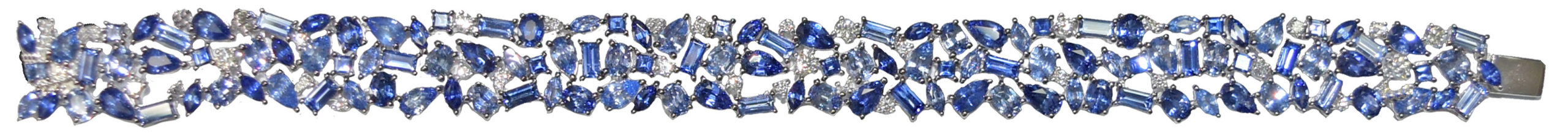 Bracelet saphirs diamants